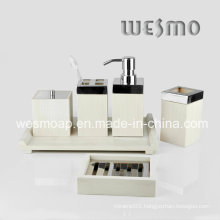 White Washed Color Bamboo Bath Accessories (WBB0304B)